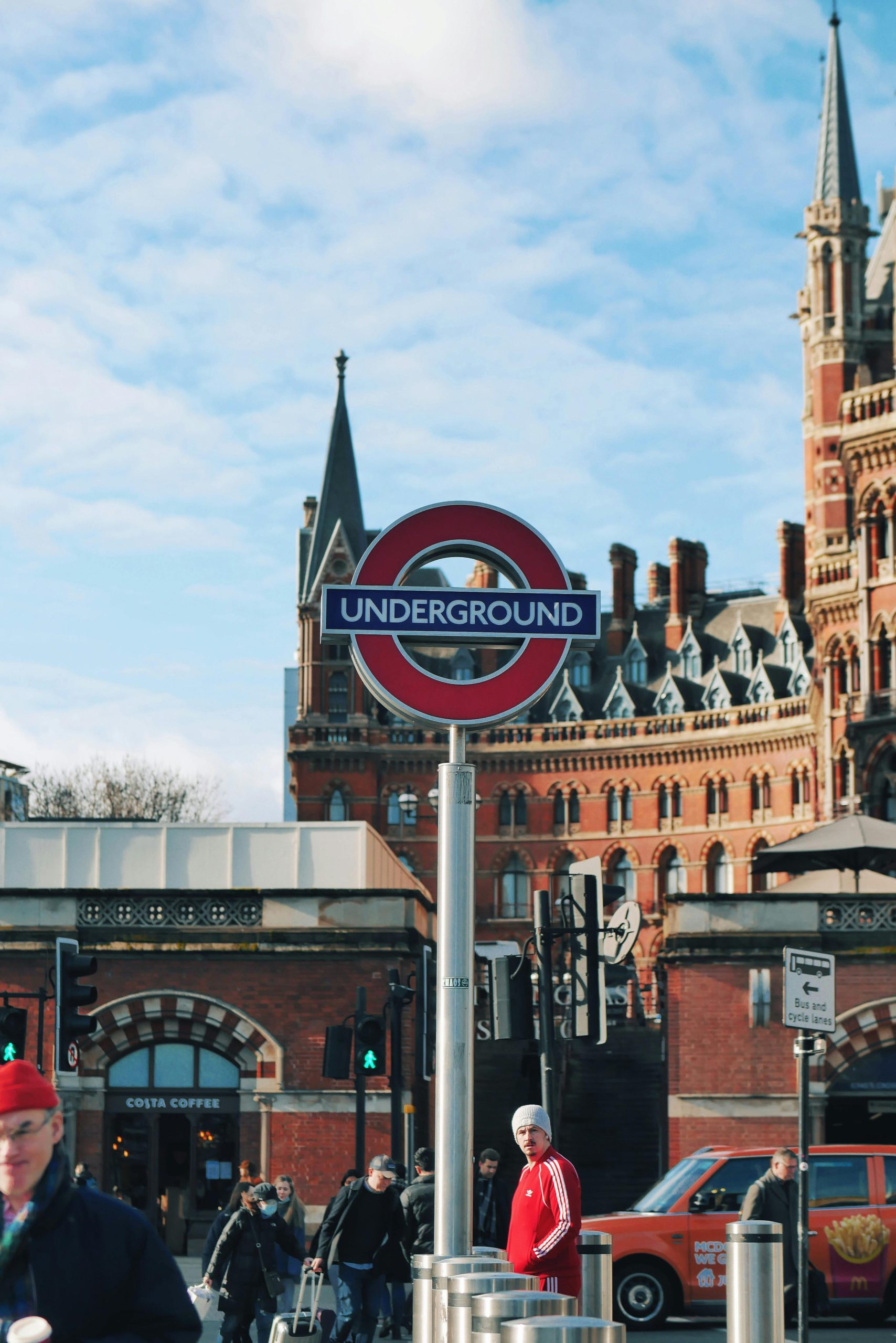 To the Underground near St Pancras International, London