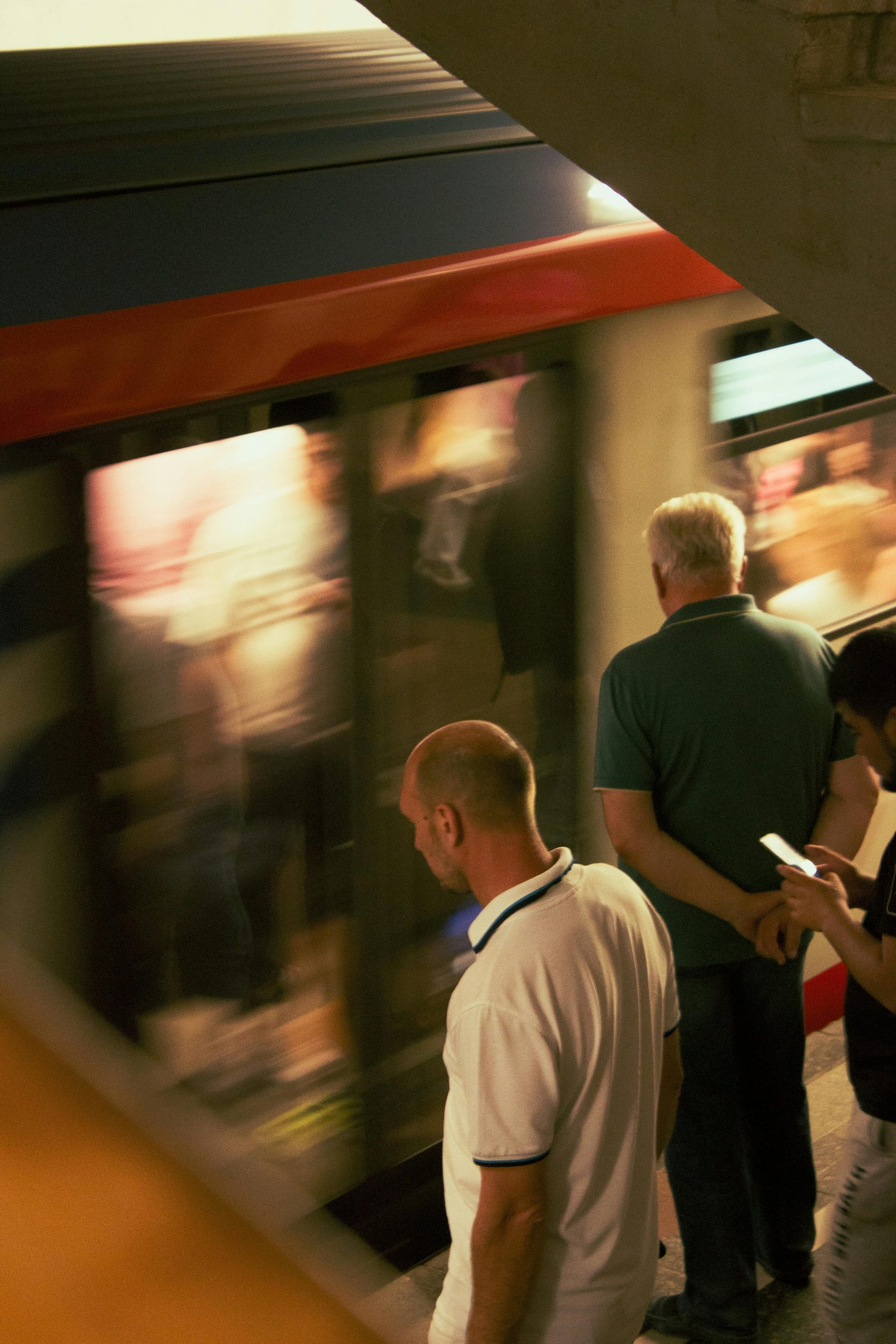 Why do some commuters run for a specific carriage on the tube?