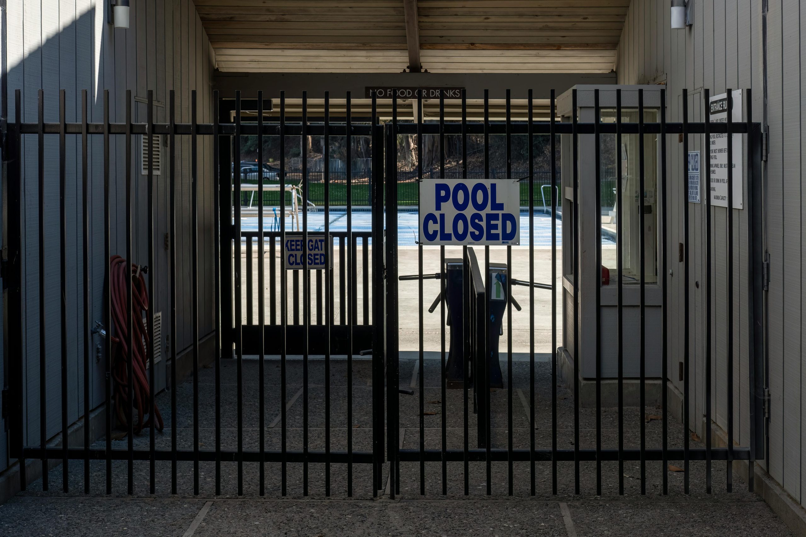 Since when did cinemas and supermarkets start locking their entrances to keep hooligans out?