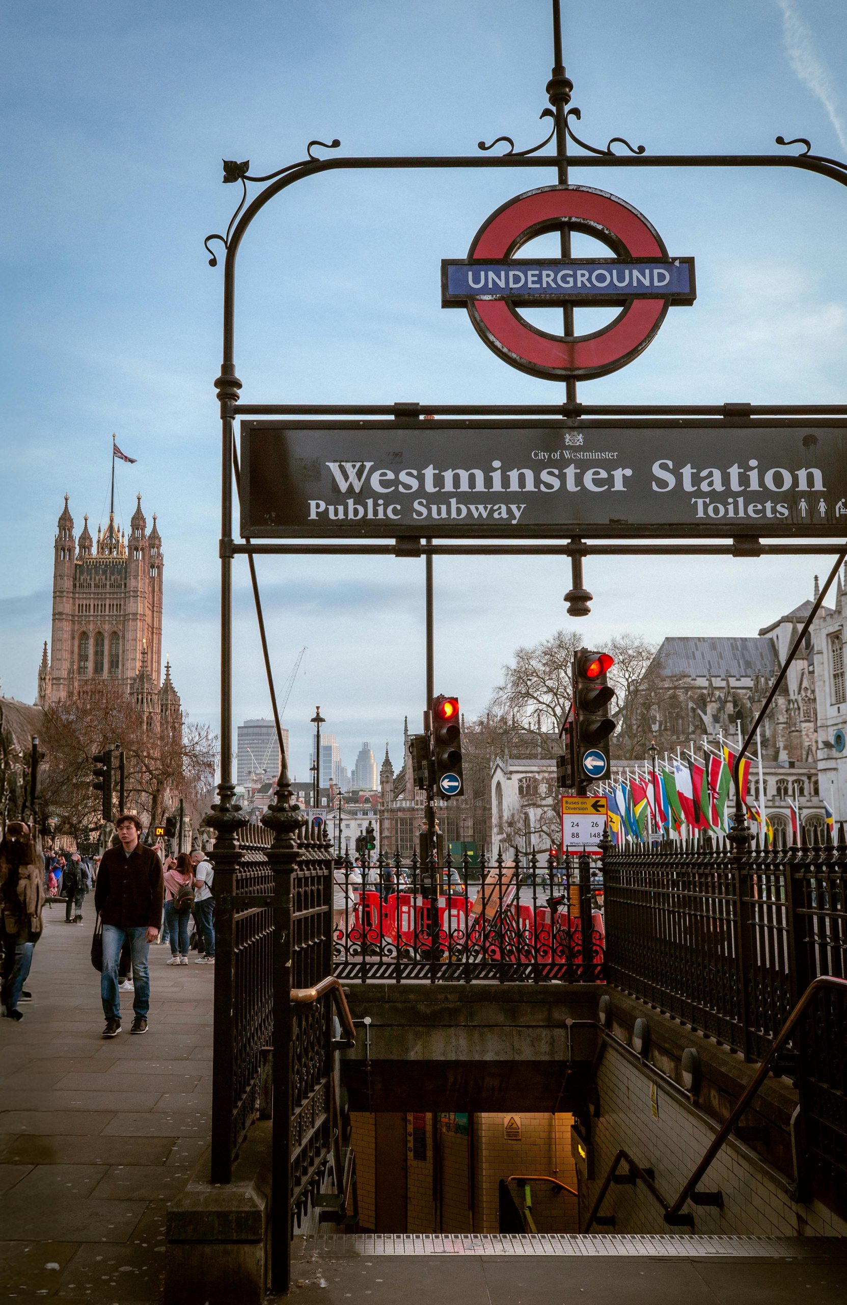 Why does Westminster tube station look so dystopian?