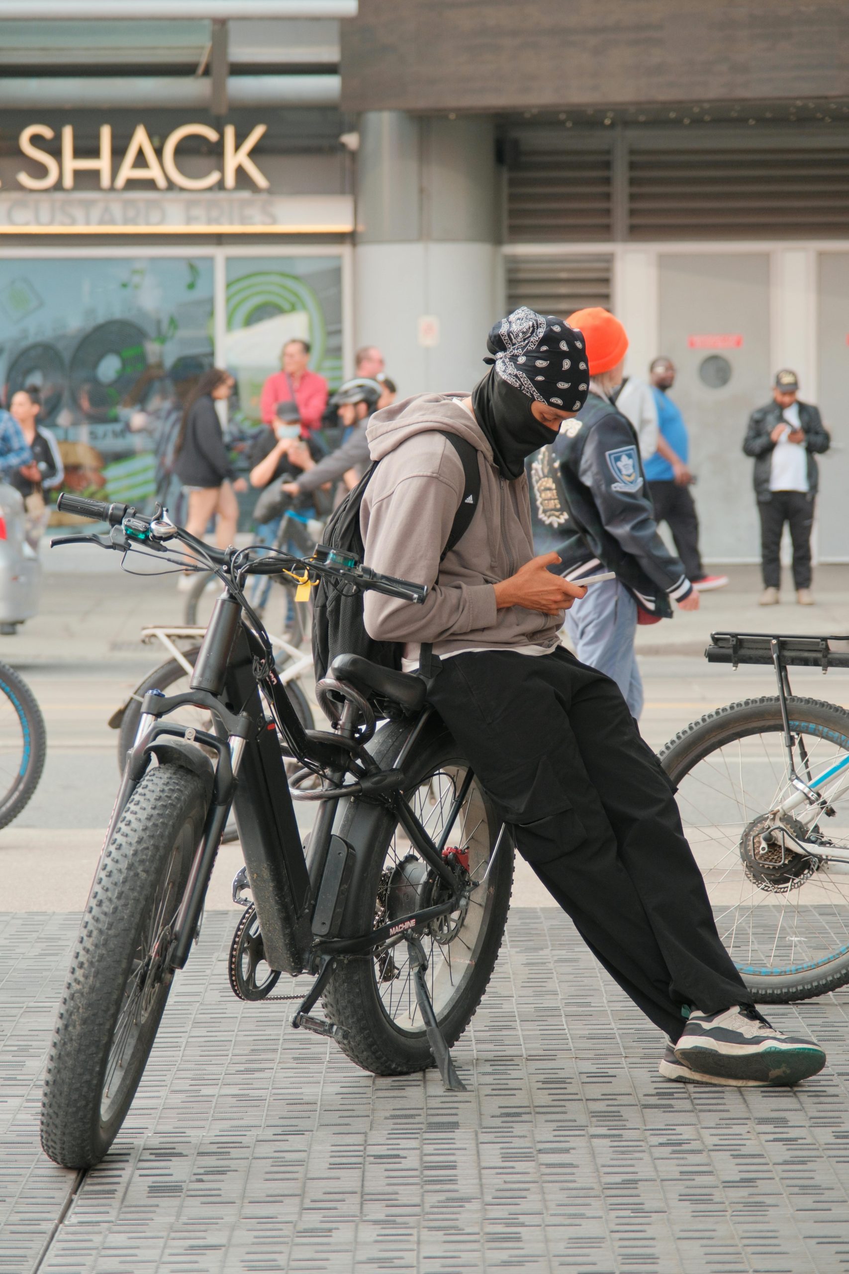Loud biker in Canada Water/Bermondsey/Rotherhithe