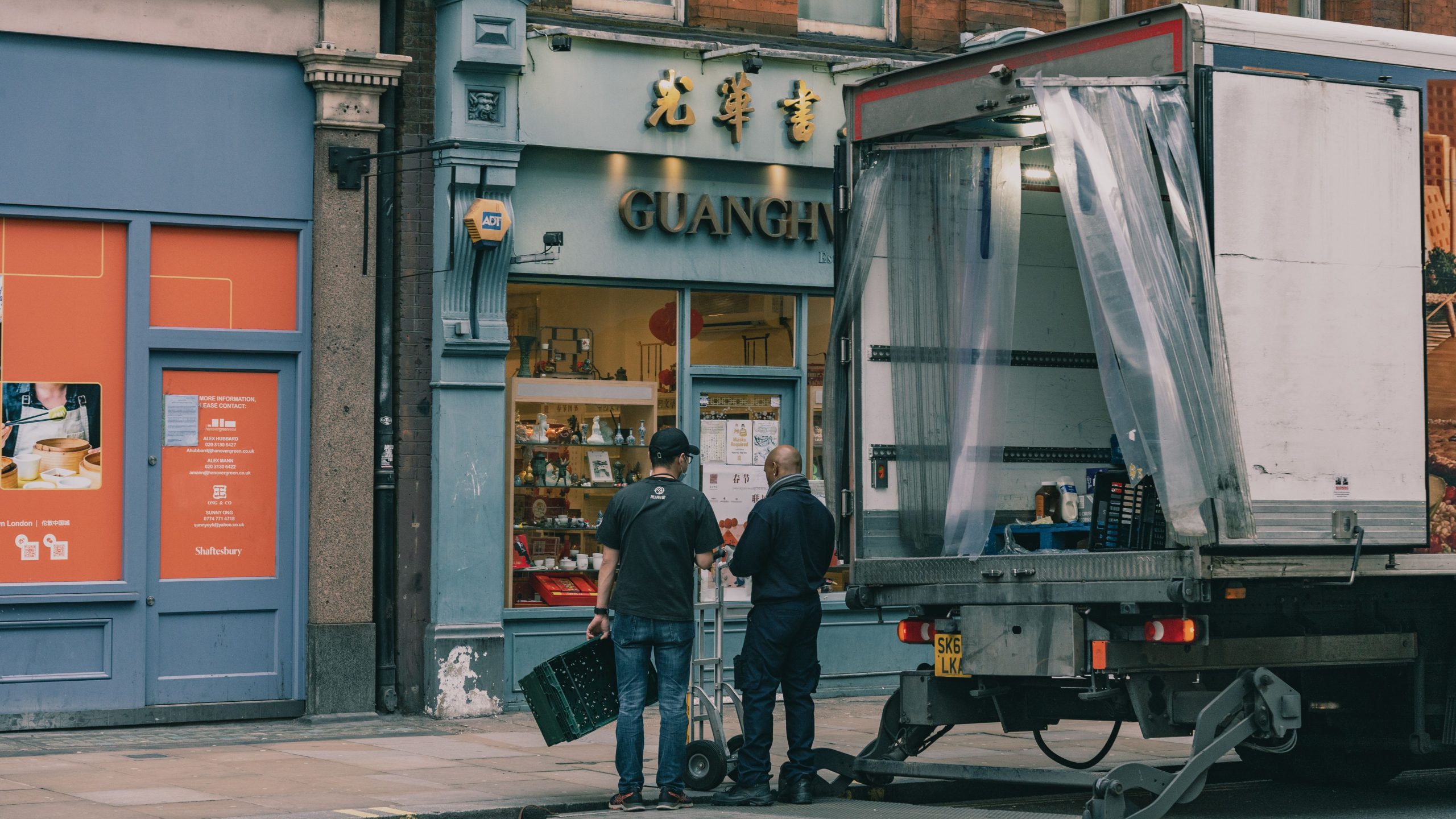 London collection, store, and redeliver service?